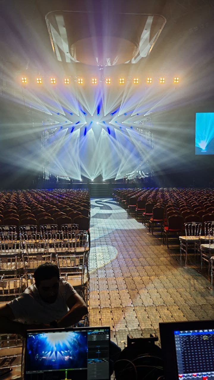 Световое оборудование — подготовка к шоу